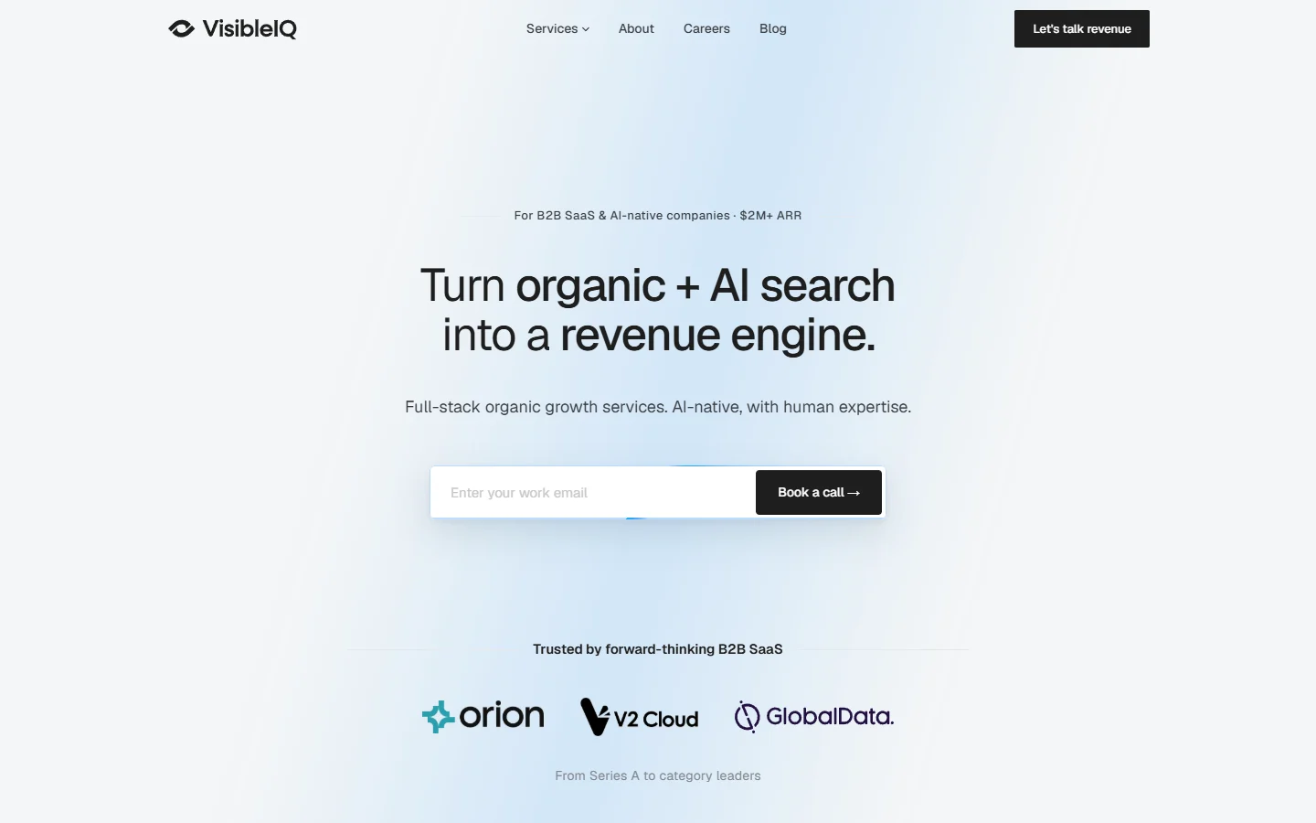 VisibleIQ homepage